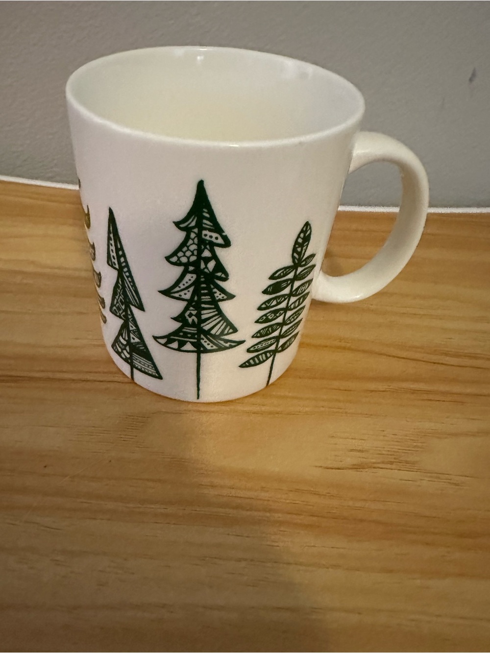 Starbucks 2015 evergreen trees holiday coffee mug